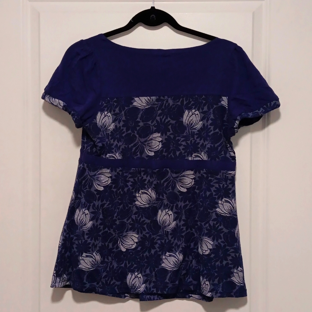 Anthropologie Ric Rac Purple Top medium - Picture 4 of 7